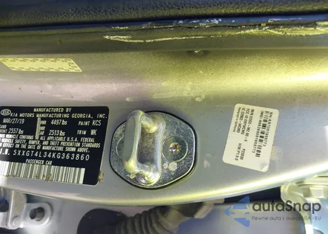 2019 Kia Optima Lx из США, поврежденный, VIN 5XXGT4L34KG363860